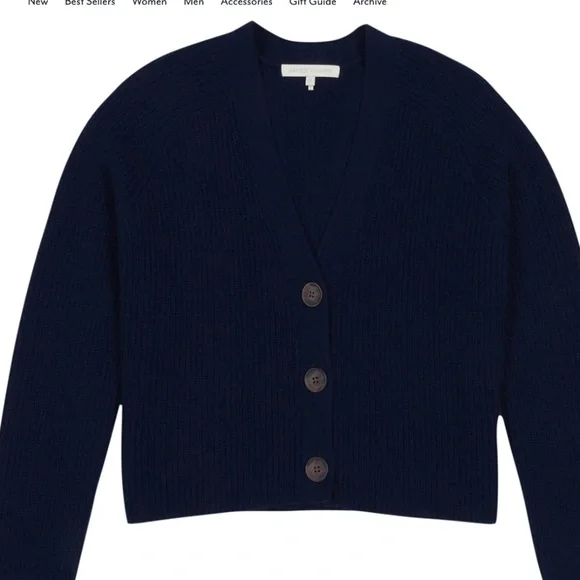 CROPPED FISHERMAN CASHMERE CARDIGAN FROM NAKEDCASHMERE - Picture 6 of 12